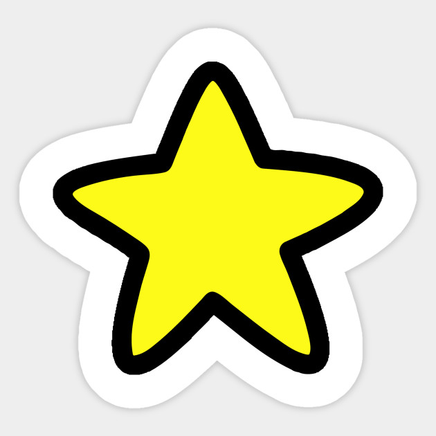 Little Yellow Star Yellow Star Sticker TeePublic
